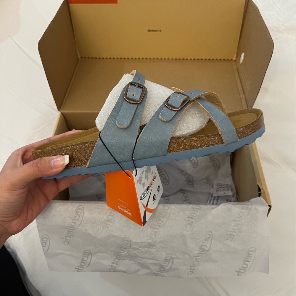 Aerothotic Women's Light Blue Sandals